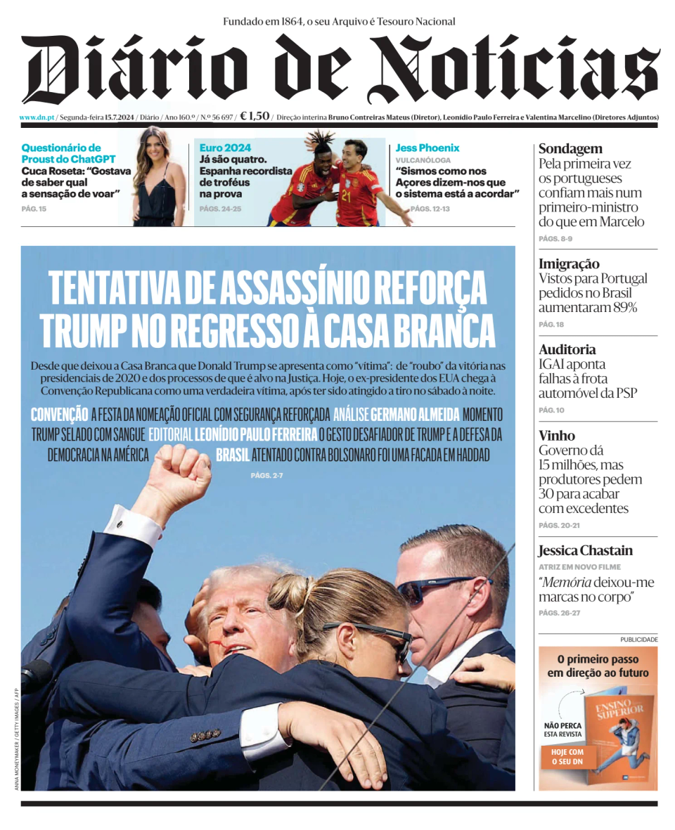 Prima-pagina-Diario de Noticias-edizione-di-oggi-20240715